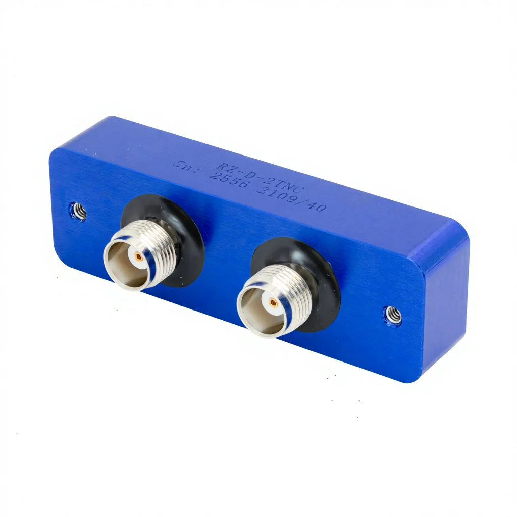 2 *TNC Female/Female  D-Frame Hermetic Feedthrough 11G Hz Coaxial Connector for Space Simulation/Thermal Vacuum Chamber