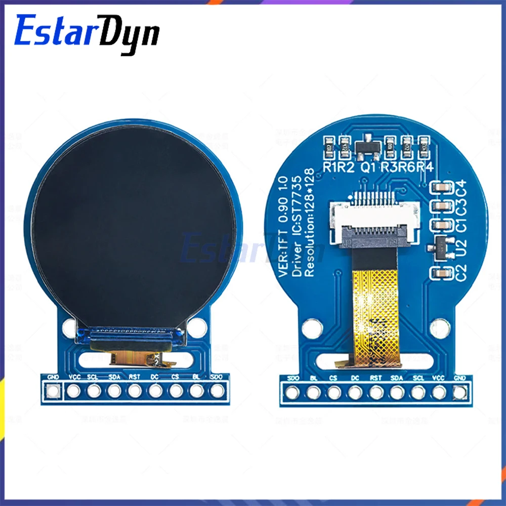 0,9-дюймовый круглый TFT LCD д – обзор и цена Tft Display 2.4