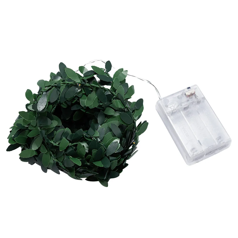 

1Set Christmas String Light 50Leds Premium Artificial Leaf Vine LED Decor Warm Non- for Home Garden Patio Ktv Bar