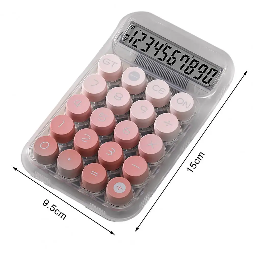 レトロなグラデーションカラー計算機,ドット付きメカニカルキーボード,ポータブルコンピューター,12桁のディスプレイ,財務オフィスのファッション