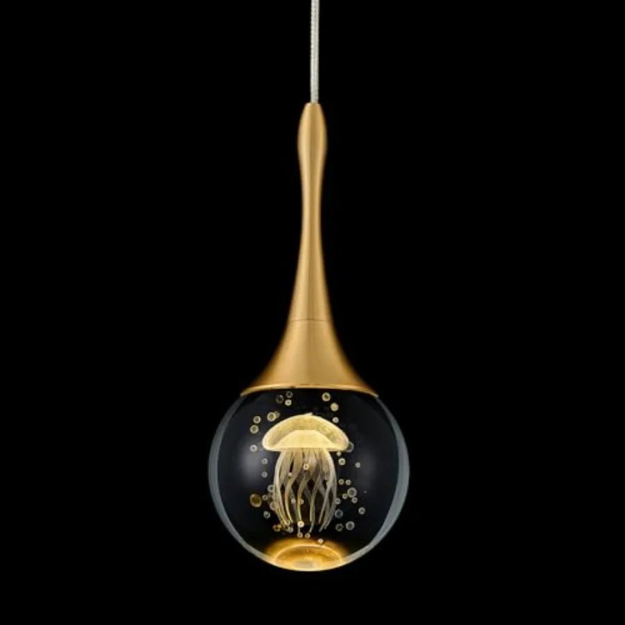 

LED Pendant Light Kitchen Island Crystal Pendant Lights Dimmable Modern Hanging Light for Bedroom Bathroom Living Room 000K War