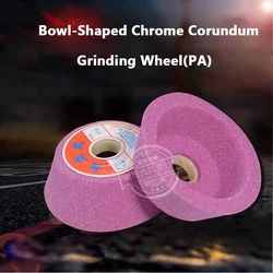 Chrome corundum bowl grinding wheel Red PA Diamond tungsten steel grinder grinding alloy tool guide rail grinding abrsive wheels