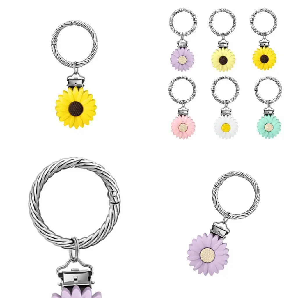 

39BB Silicone Flower Hat Clip For Secure Cap Fastening Travel Essential Hat Holder