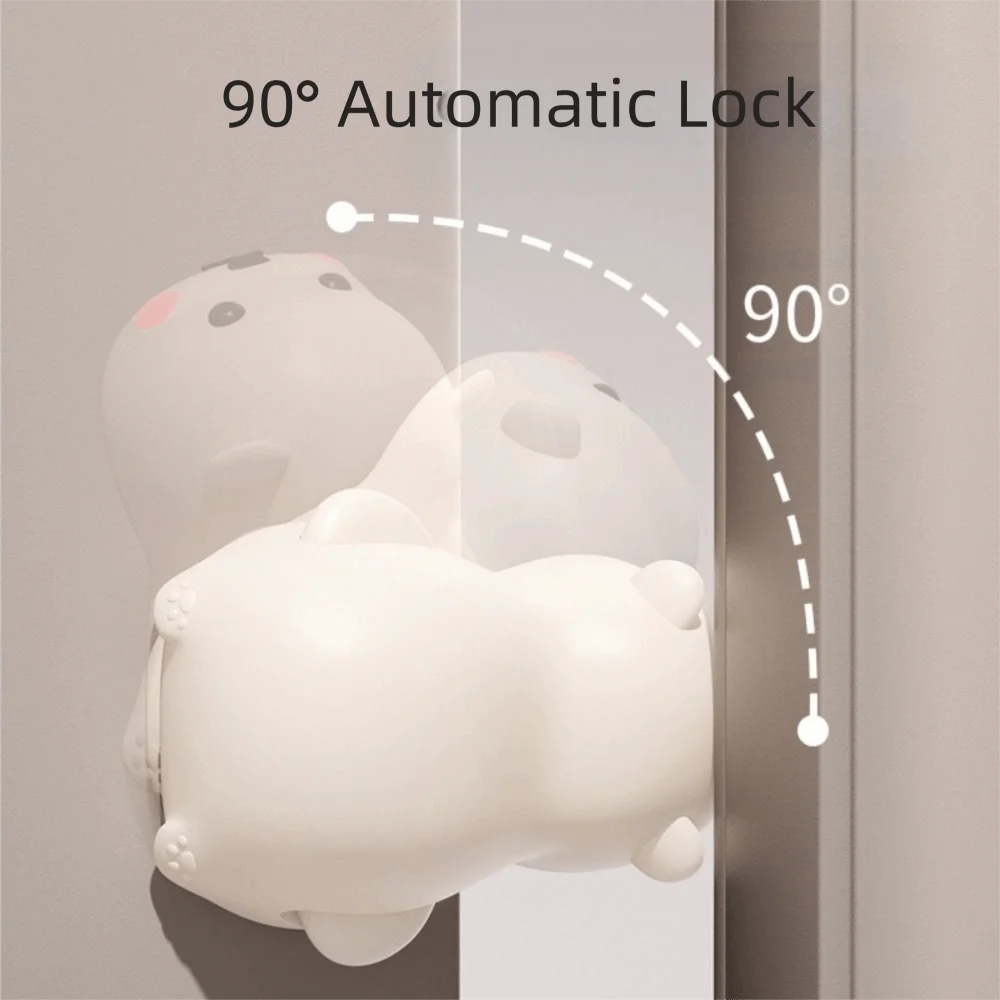 Silicone Door Stopper Windproof Function Cartoon Animal Safety Door Stop Hand Buffer Automatic Closing Prevention Door Arrest