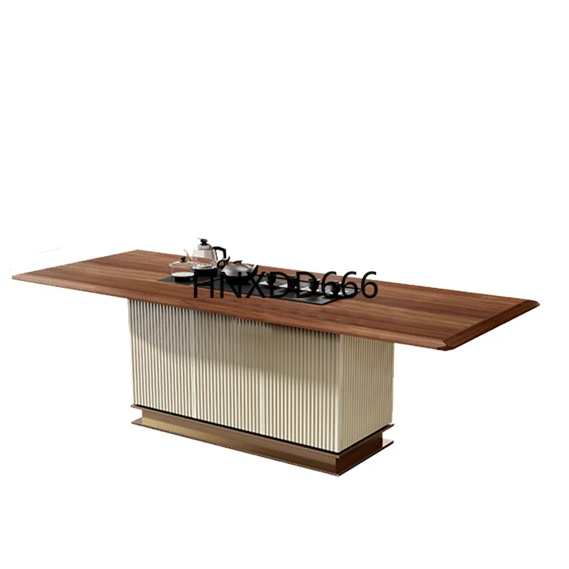 

New Chinese North American walnut tea table and chair combination