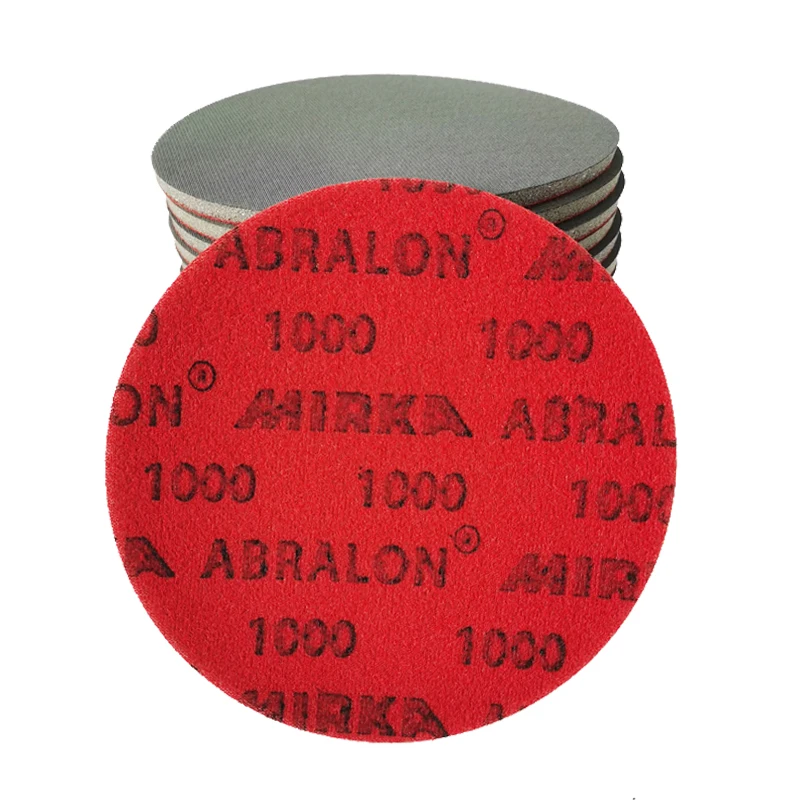 1 PCS Mirka  Abralon 500-4000 Grit Sponge Sangding Disc Foam Hook & Loop Sandpaper 6Inch 150mm Polishing & Buffing Discs