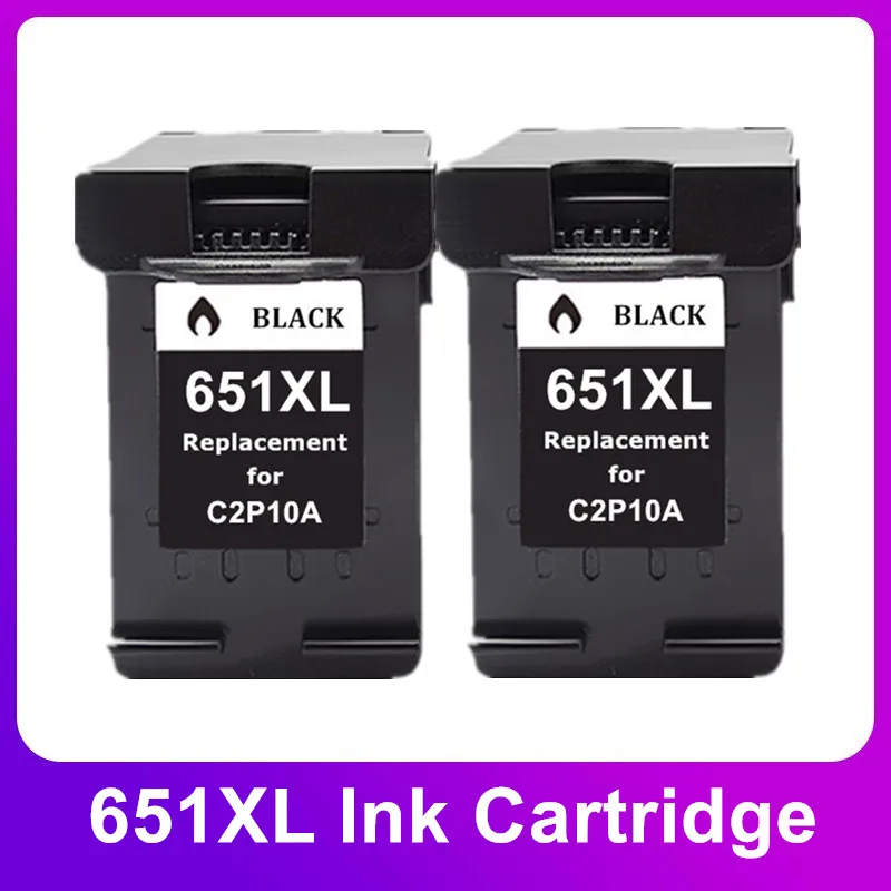 

Remanufactured Ink Cartridge for HP 651 651XL for HP651 Deskjet Ink Advantage 5575 5645 OfficeJet 202 202c 250 252 Printer