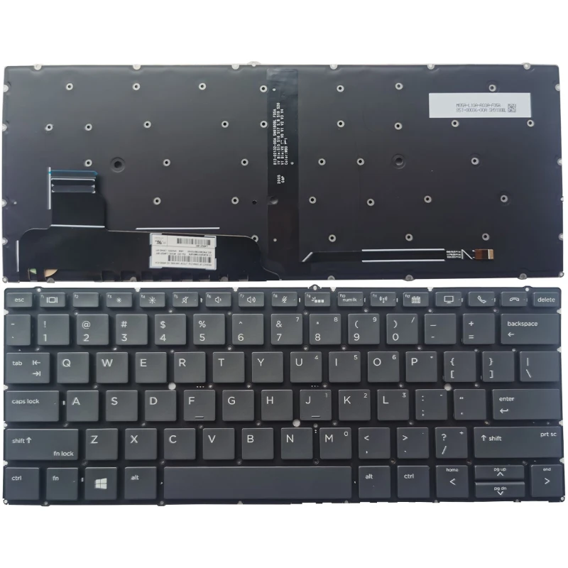 

US laptop keyboard For HP EliteBook x360 830 G5 830 G6 no frame (only x360 series)L40527-B31 L40527-001 L56442-B31 L56442-001