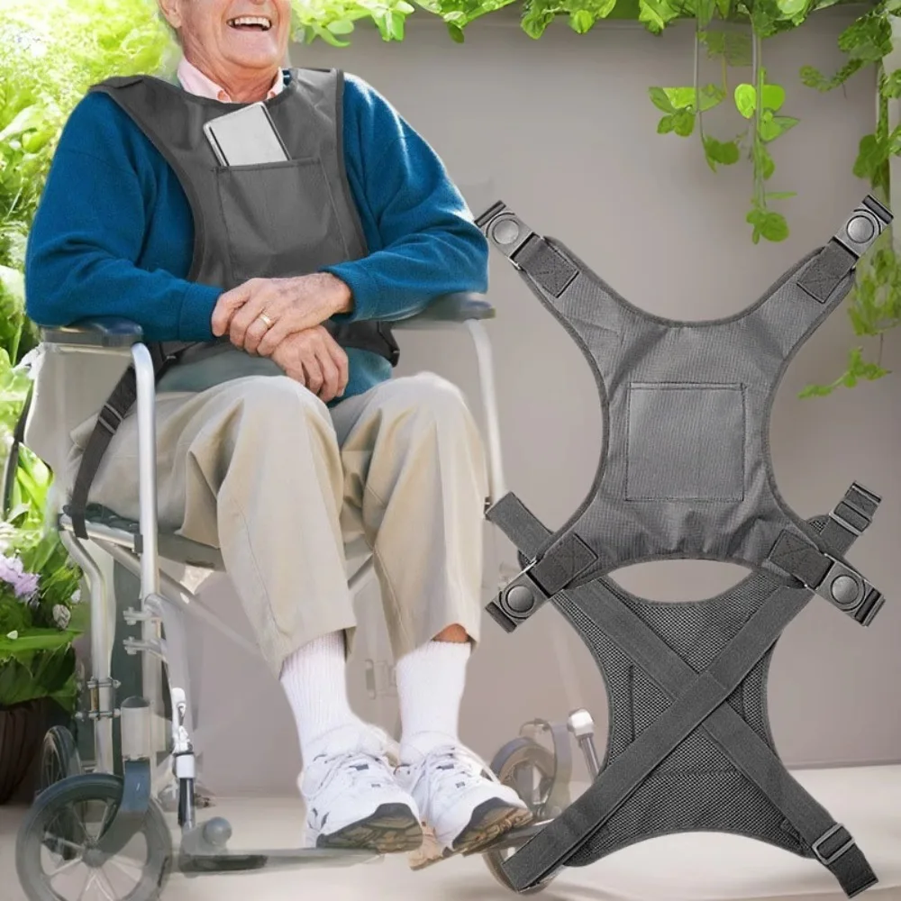 

Регулируемый нагрудный ремень для инвалидной коляски, противоударный жилет, спинка, поясной ремень для инвалидной коляски, защитный ремень для поддержки пациента