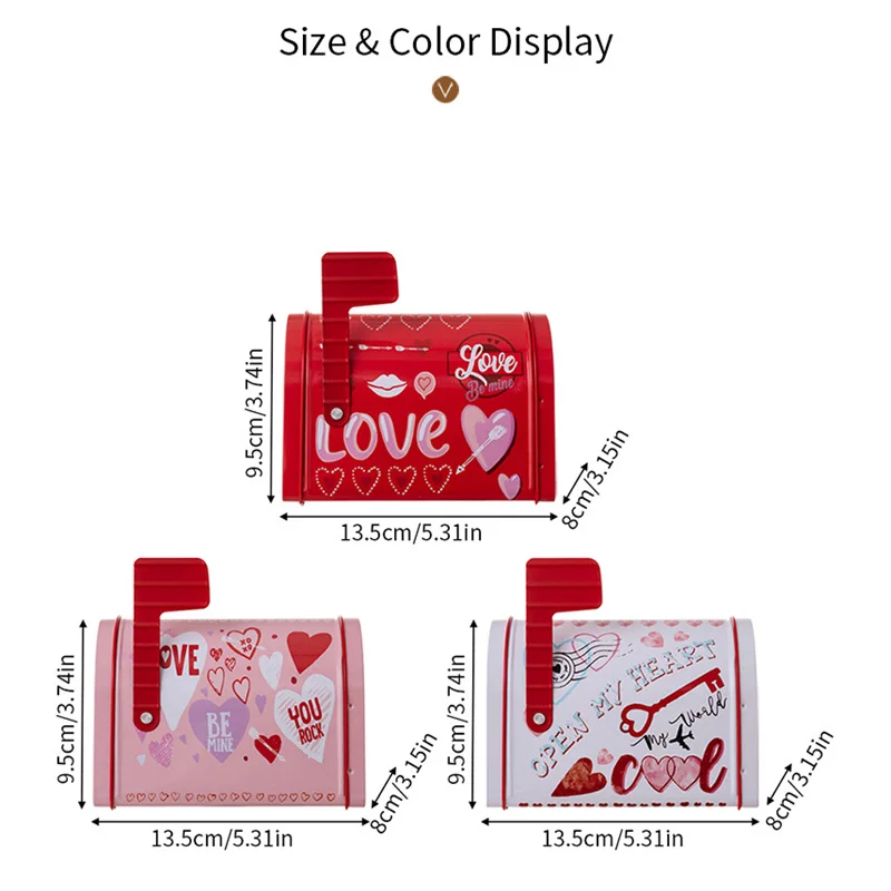 Valentine's Day Mailbox Candy Box Candy Treat Storage Box Favor Gifts For Weddings Valentine Exchange Gifts Classroom Prize