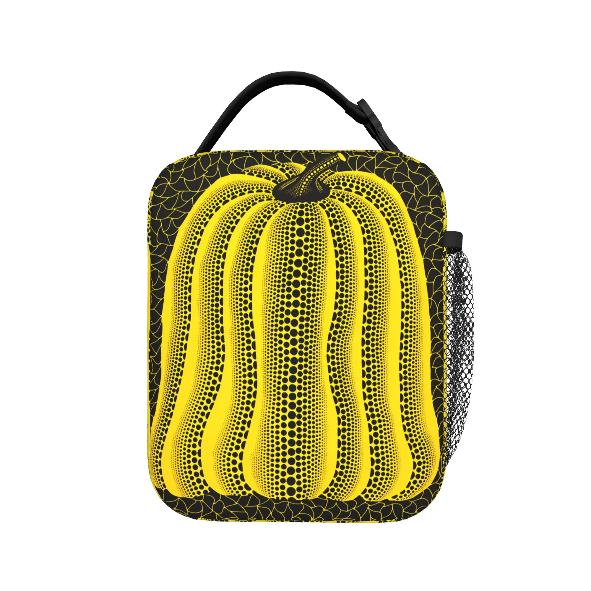 Yayoi Kusama Abstract Face Lunch Bag School Portable Tote Food Bags For Unisex  Oxford Custom Cooler Bag