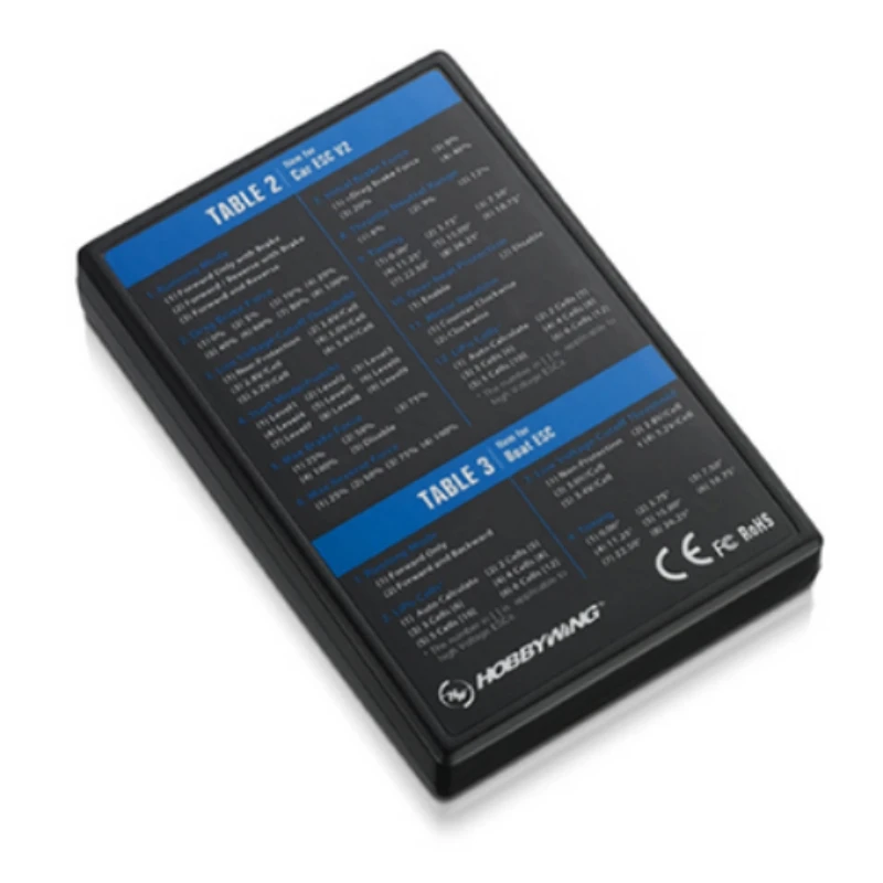 การ์ดโปรแกรม LED ดิจิตอล HOBBYWING สำหรับอีซีเอสซีรีส์ซีคิ้งของฮอบบี้วิงสำหรับเรืออาร์ซี