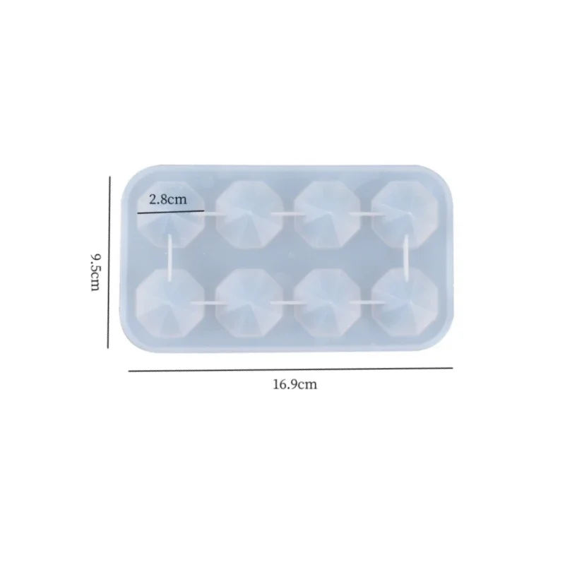 Multilateral Translucent Diamond Handmade Table Decoration Silicone Mold DIY Crystal Epoxy Mold