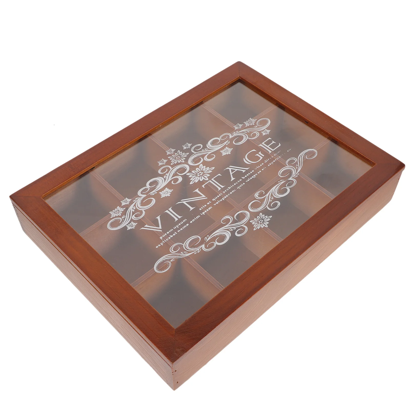 

1pcs Wooden Jewelry Organizer Box Vintage Storage Case For Earrings Rings Pendants Trinkets Desktop Display Sundries Storage