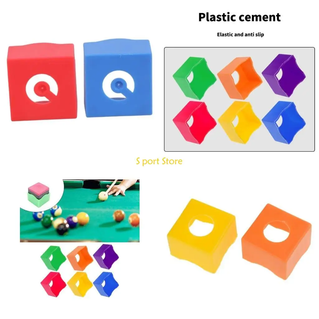 U2JB 2 قطعة حامل طباشير حمام السباحة كم حامل طباشير البلياردو حاوية حامل الطباشير