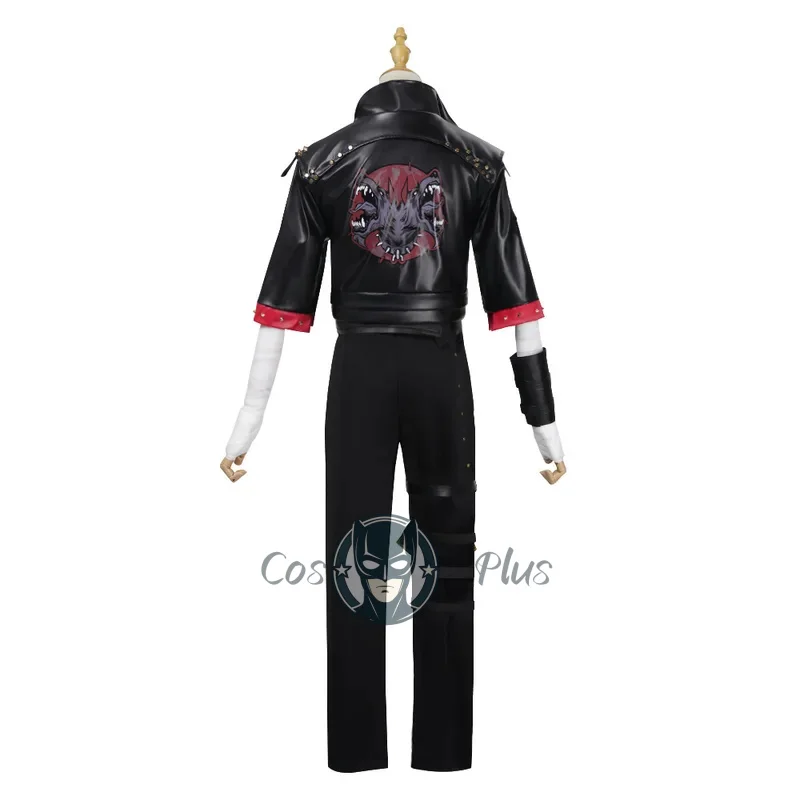 لعبة LOL Arcane 2 أزياء تنكرية للمقاتلة تحت الأرض VI زي أسود كرنفال الهالوين أزياء الزي الرسمي