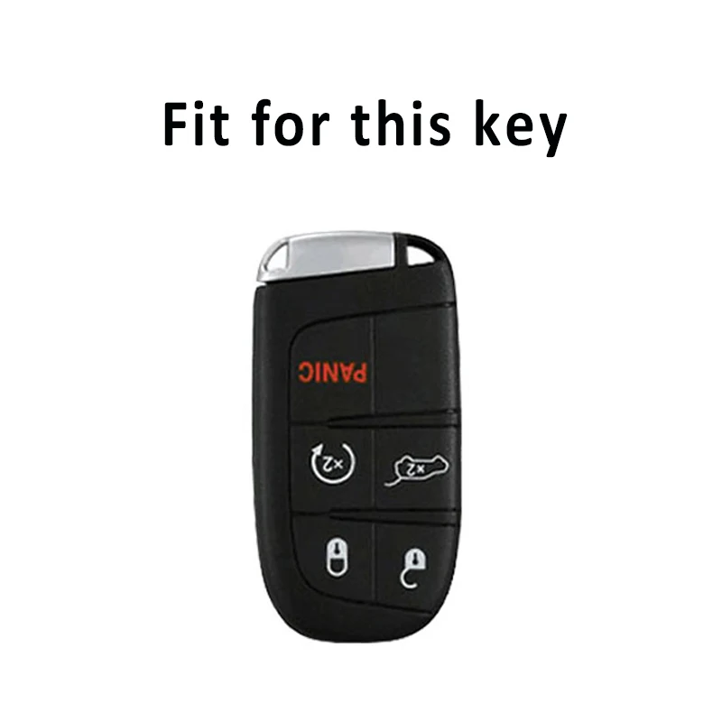 For Jeep Renegade Grand Cherokee For Dodge Ram Charger 1500 Challenger Chrysler 300C Journey 5Buttons TPU Car Key Case Cover