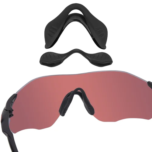 Imagen 2 del producto Almohadillas nasales negras de repuesto de goma de silicona E.O.S para Oakley EVZero Path OO9308,EVZero Path Asian Fit OO9313 marco multiopetas