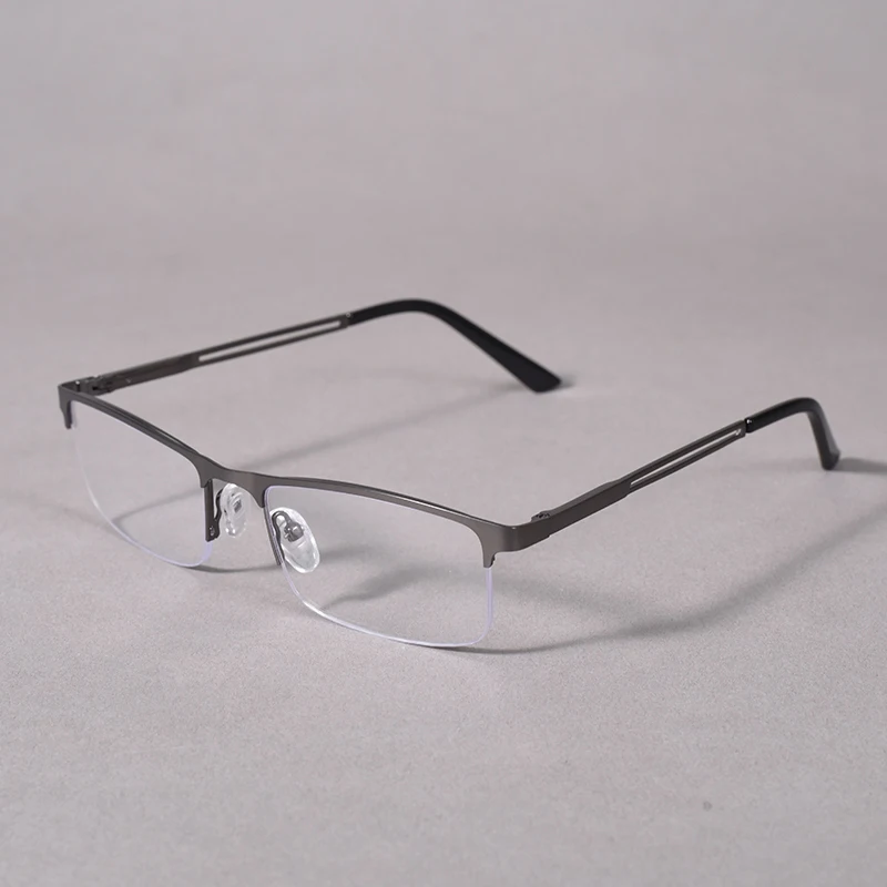 Metall Anti-blau Licht Lesebrille Männer Halb Rahmen Business Brillen Weitsichtige Brillen Dioptrien + 1,25 + 1,75 + 2,25 + 2,75 + 3,5 – Detail 21