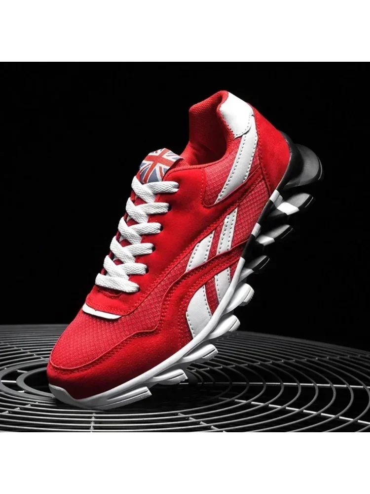 Markentrend Größe 36-48 Herren Verschleißfeste Dämpfende Dicksohlige Fitness-Sneaker Atmungsaktive Outdoor-Laufschuhe für Männer