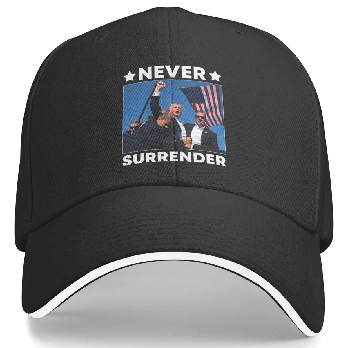 

Trump Shot Assassination Attempt Never Surrender Fist Raised Baseball Cap y2k Retro Trucker Hat Spring Men Adult Baseball Caps