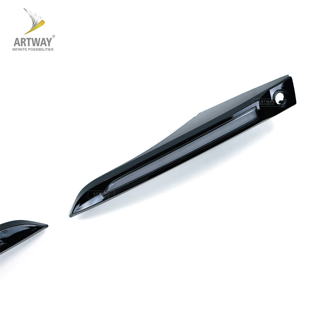 مجموعات هيكل السيارة اكسسوارات أضواء جانبية عدسة سيارة LED الشفة الأمامية مع مصباح الضباب الخفيف لسيارة رينج روفر سبورت 2023