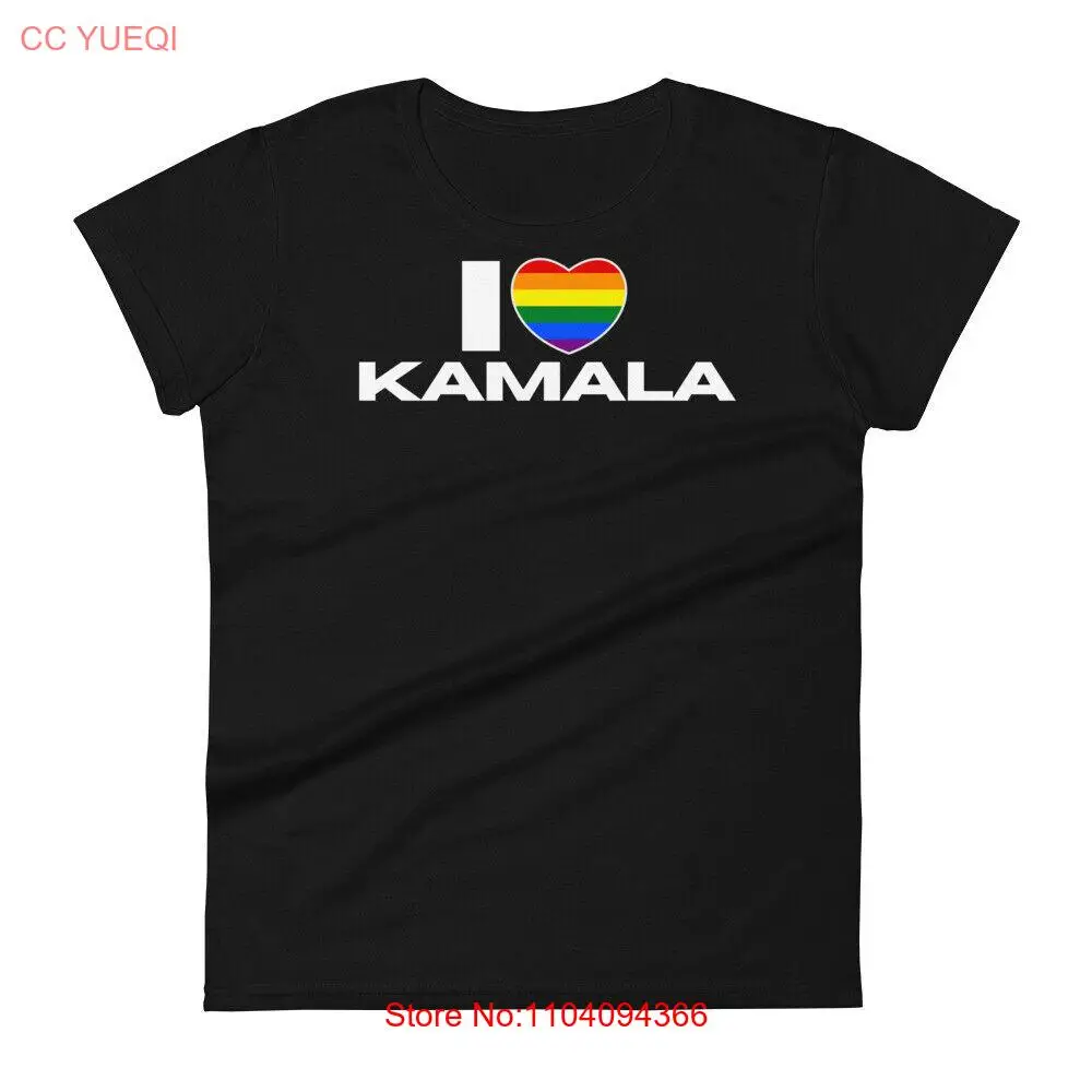 

Женская футболка I Love Kamala Harris Gay Pride Lesbian Gift
