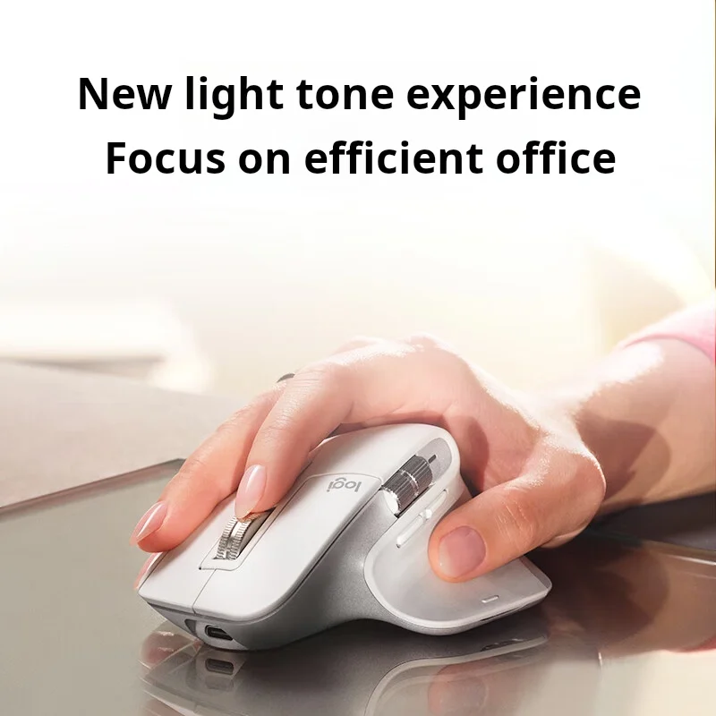Logitech MX Master 3S Wireless Bluetooth Mouse Business Office Softtone Mouse Ergonomic Business Office Mouse