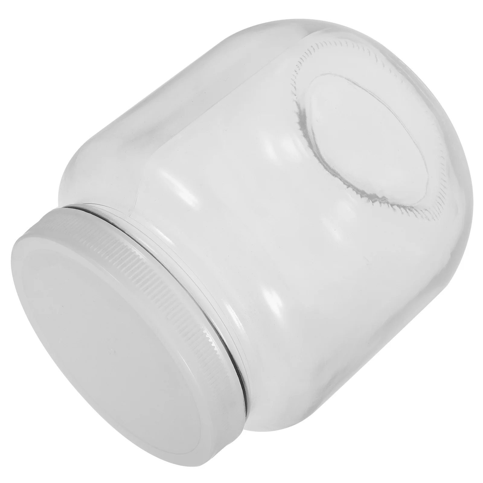 

Large Glass Storage Jar Plastic Lid Airtight Seal Food Candy Tea Coffee Wide Mouth Kitchen Canister Half Gallon Jar