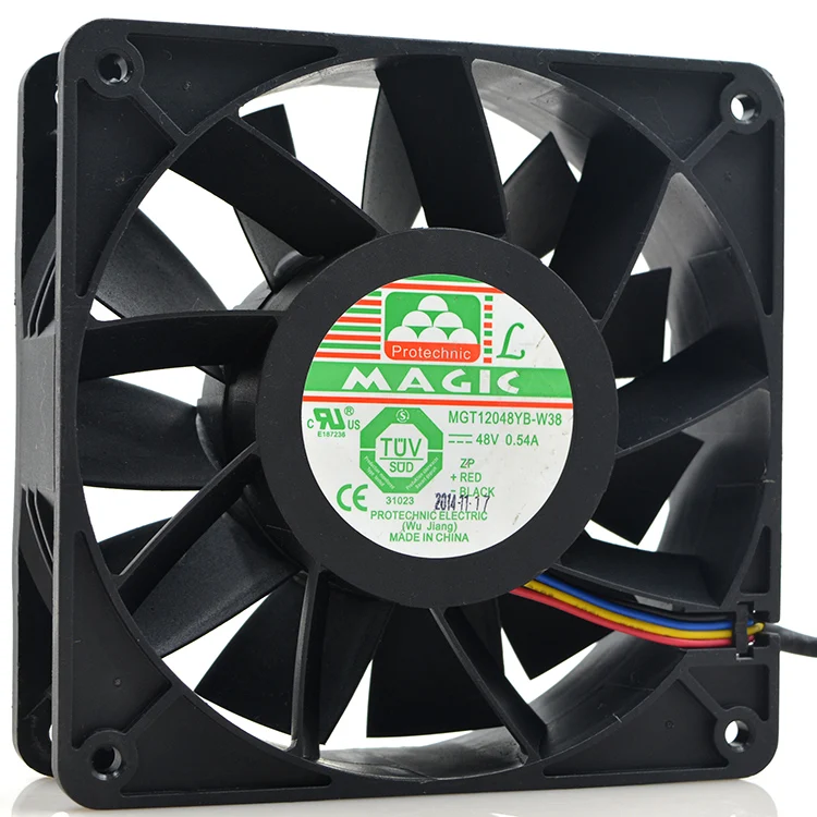 

MGT12048YB-W38 For Yong Li 120mm cooling fan DC 48V 0.54A 12cm 12038 4-Wire PWM Speed Control Cooling Fan