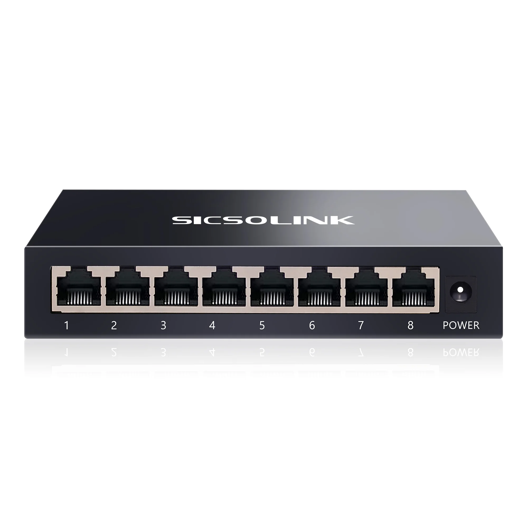 8/5 Ports Gigabit Unmanaged Ethernet Switch,Ultra Mini Switch, Network Hub, Ethernet Splitter,Matching with mini pc,Plug & Play