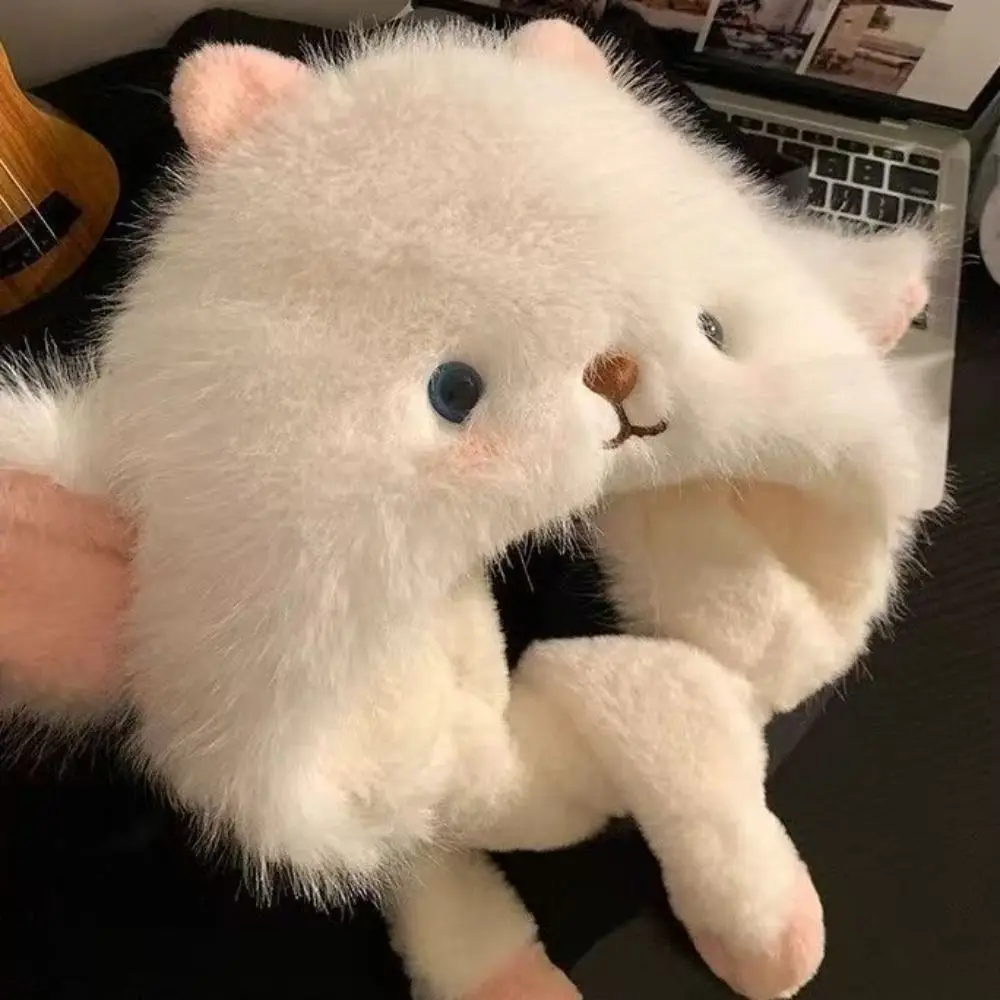 Leuke anti-koude muts schapen winddicht lamsoren warmer hoed oor zal bewegen cartoon pluizige oorbescherming cap winkelen