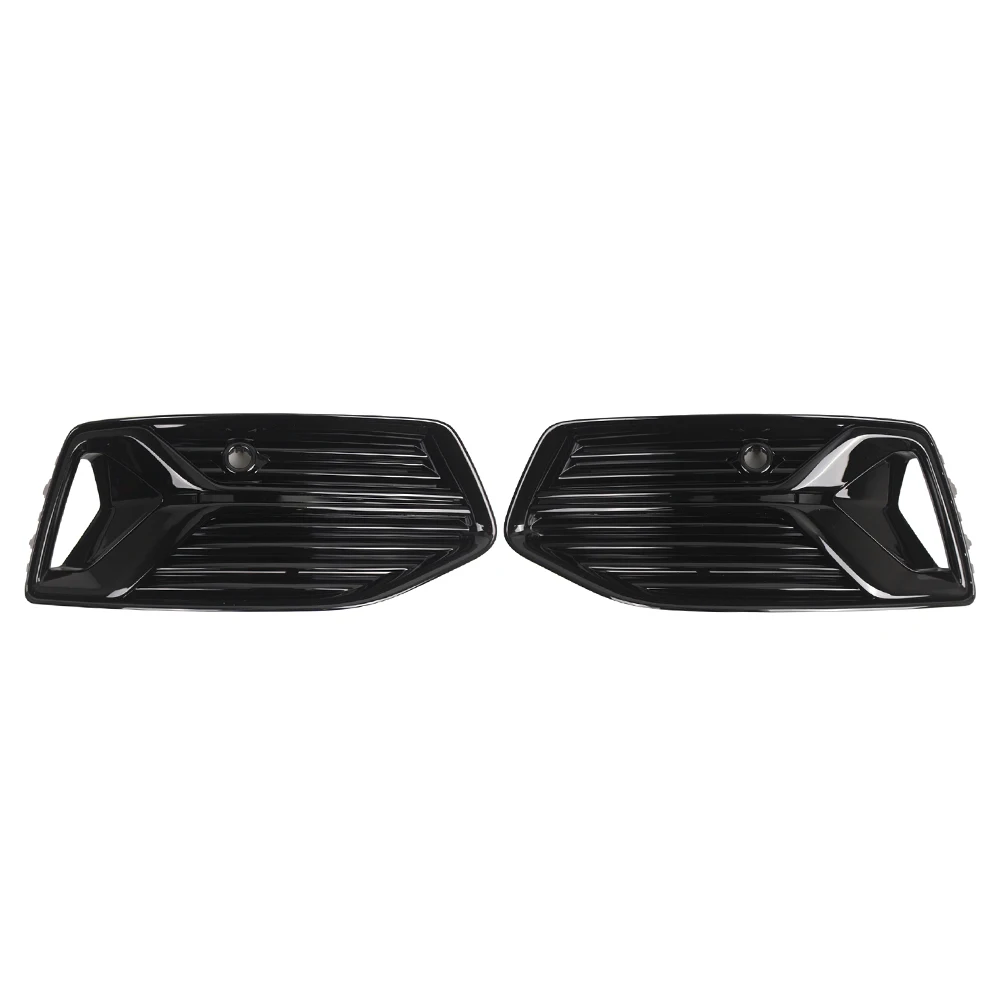 1pc Car Front Bumper Fog Light Cover Fog Lamp Grille 4K0807647 For Audi A6 S6 C8 Saden 2019-2023 For Standard Base Model Only