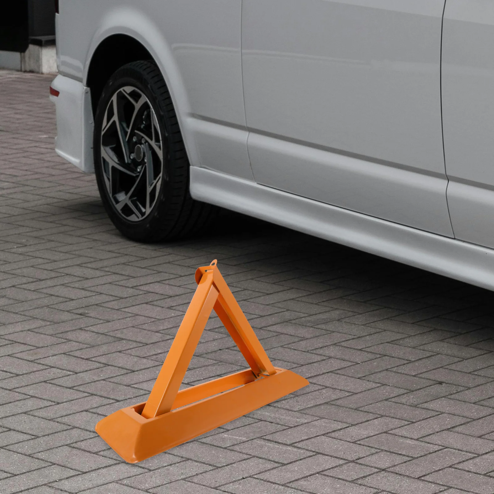 

1 Set Steel Ground Lock Reinforced Triangular Parking Barrier Anti Pressure Design Outdoor Car Parking Space Management Durable