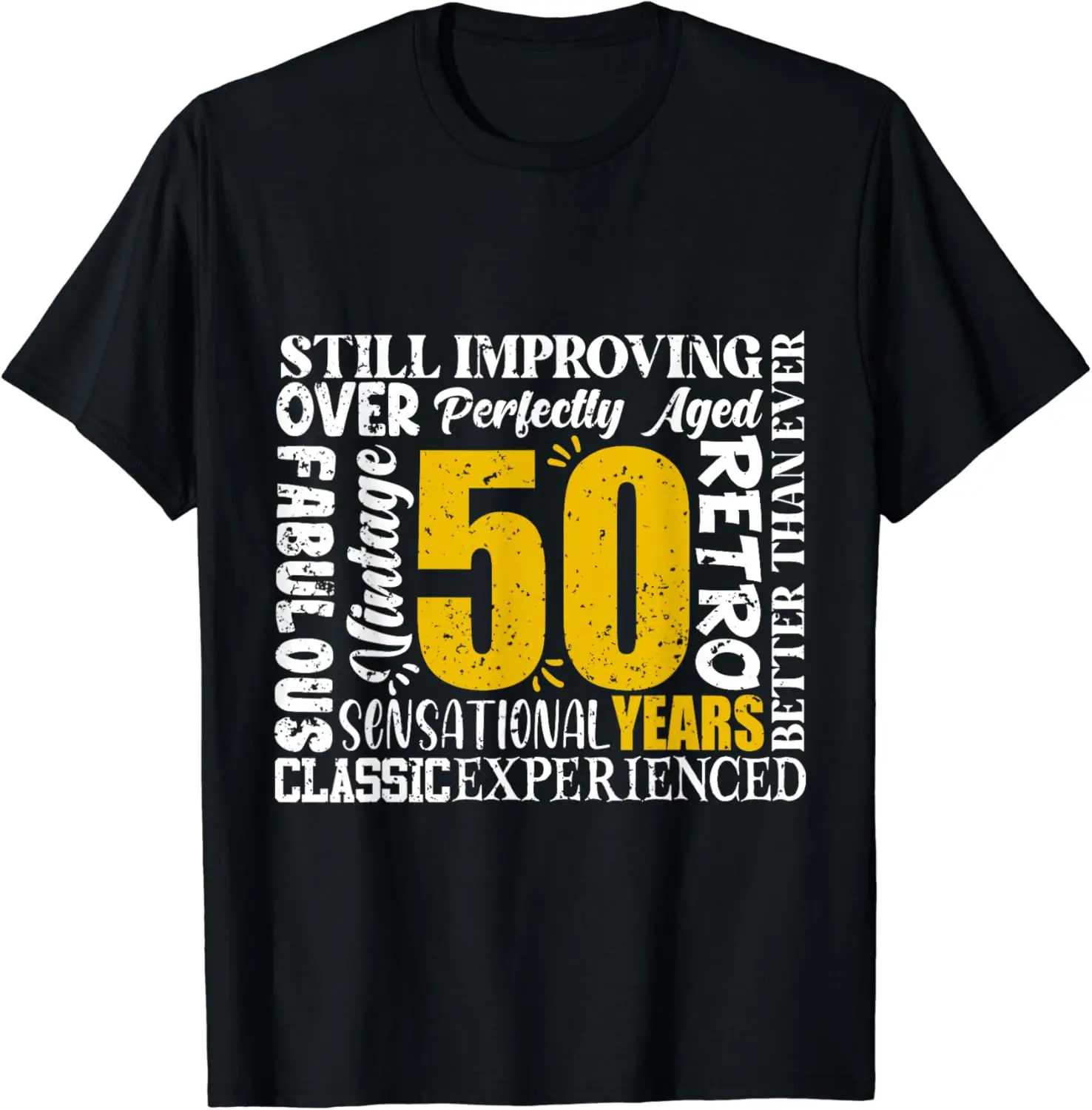 

Fabulous 50 Years Perfectly Aged 50th Birthday Retro Bday T-Shirt