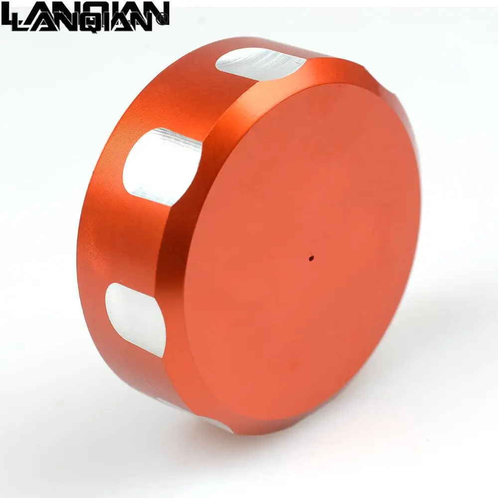 

Orange Motorcycle Part Brake Fluid Reservoir Cap Master Cylinder Cover CNC For 125 200 390 690 /R SMC/R LC4