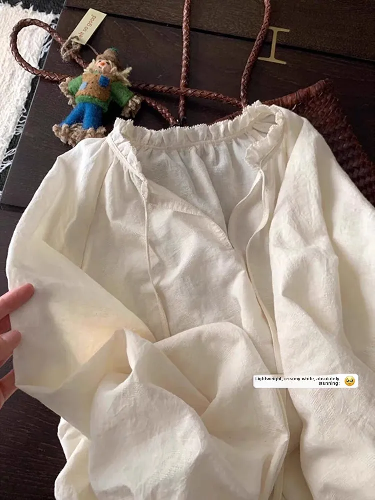 

Женское летнее тонкое солнцезащитное пальто из хлопка и льна в стиле ретро в японском стиле с поясом и v-образным вырезом, свободный крой, длинный топ све