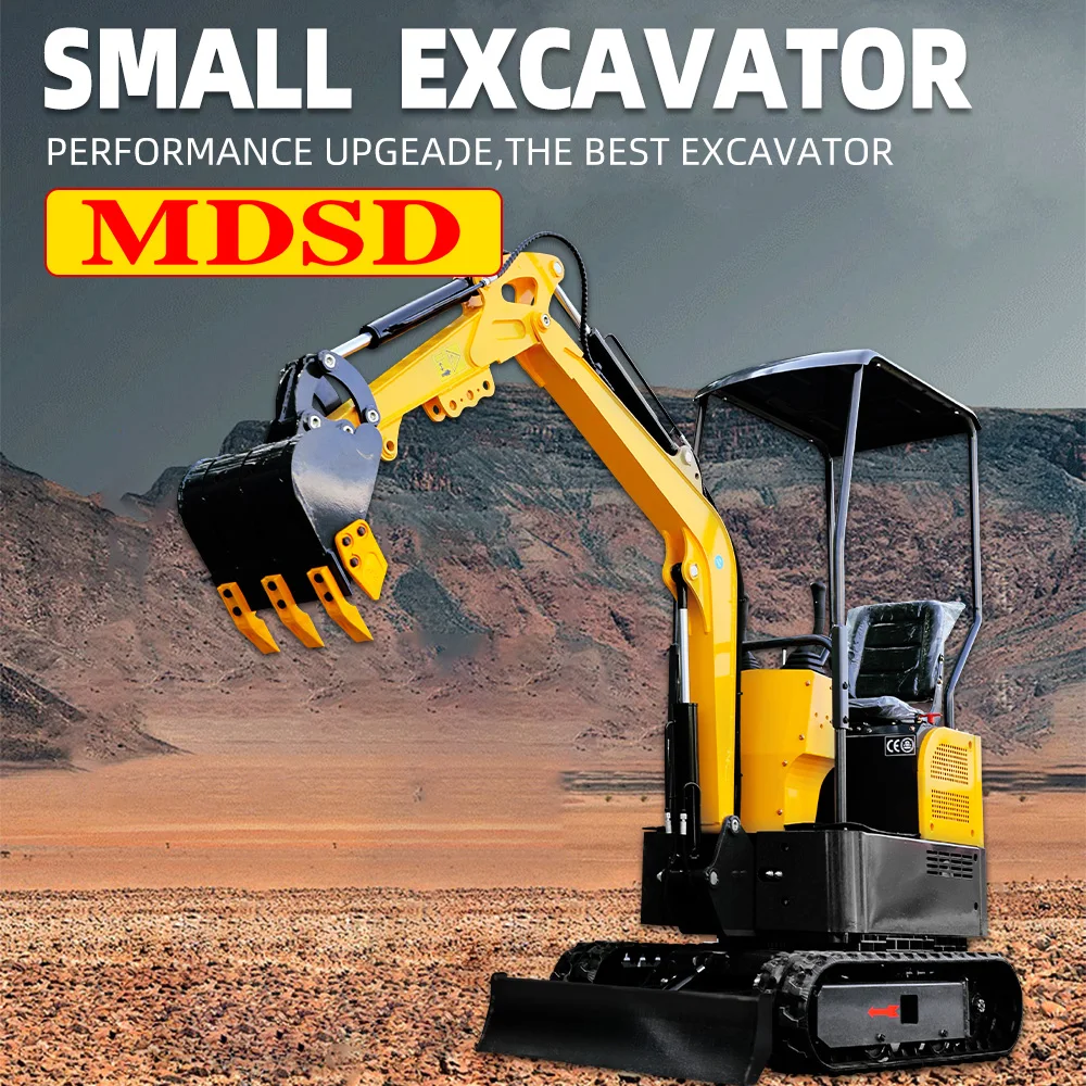 Hot Selling 2 Ton Mini Excavator 1.8 Ton Farm Orchard Use Bagger 2 Ton Household Mini Digger EPA Euro5 Mini Excavator Customized