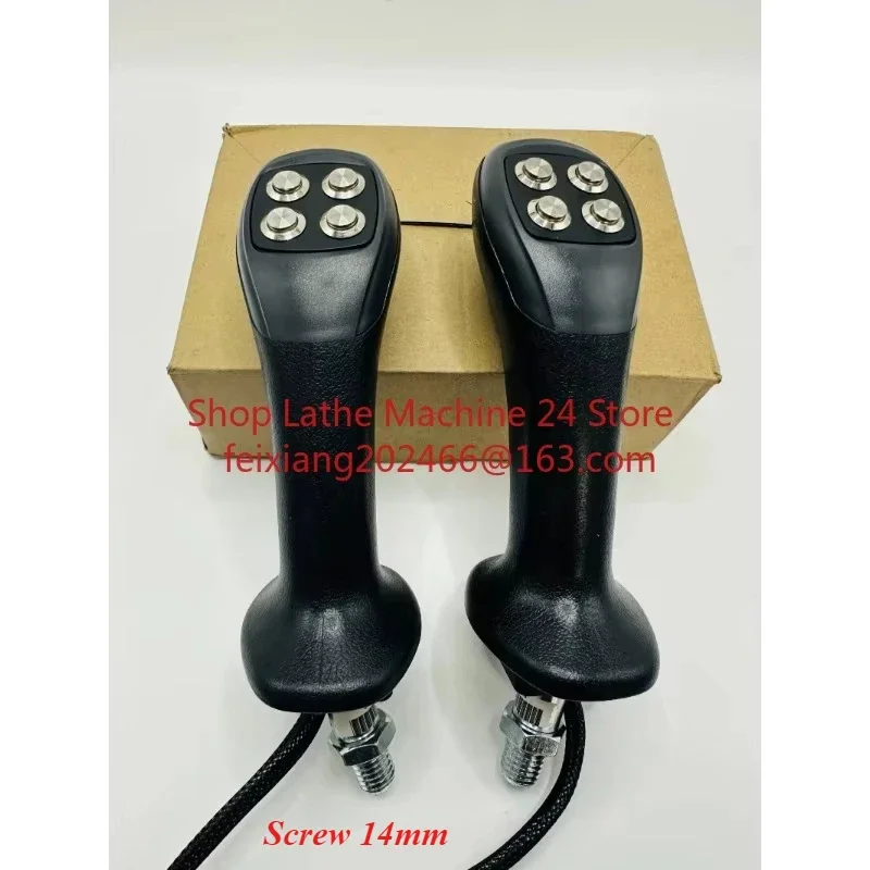 

Excavator Modified Wood Grabber Metal 4-button Joystick Handle