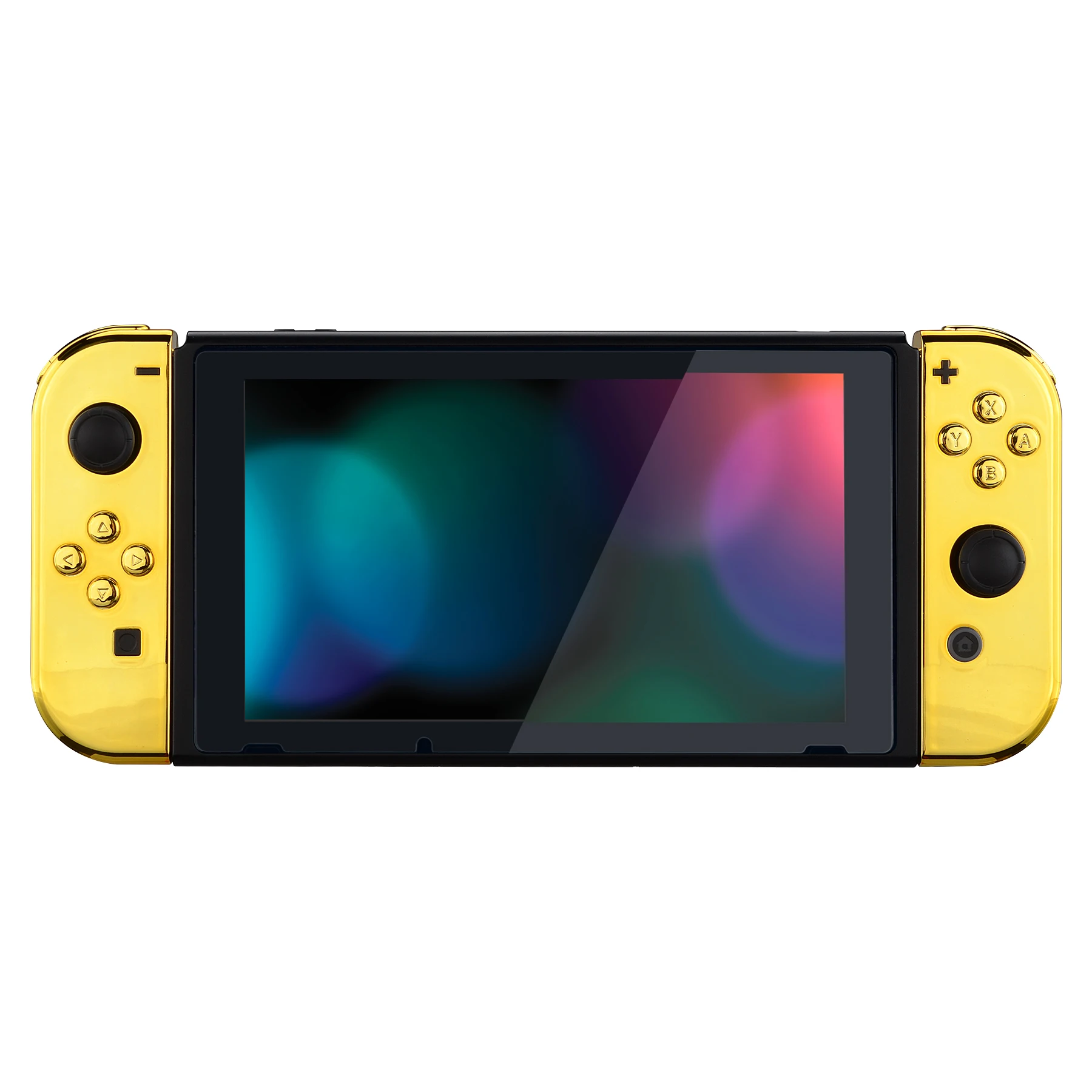 eXtremeRate Custom Console Back Plate with Controller Housing Shell Case with Full Set Buttons for Nintendo Switch Console