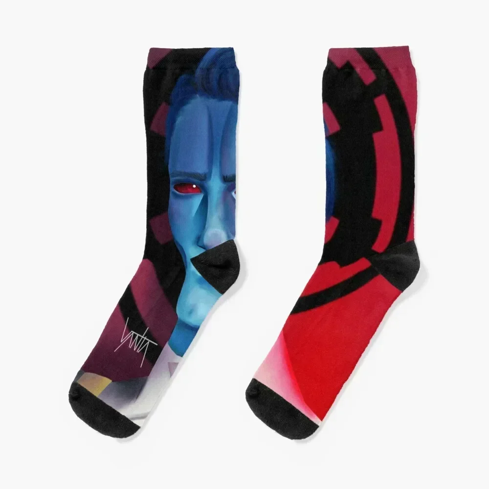 Grand Admiral Thrawn Socks hockey cotton winter thermal Rugby Woman Socks Men's sheer cute cool Socks Men Women's