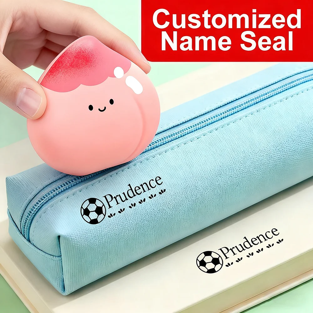 Custom Name Stamp–Personalized Waterproof Reusable Signature Seal Ideal for Marking Personal Items School Supplies
