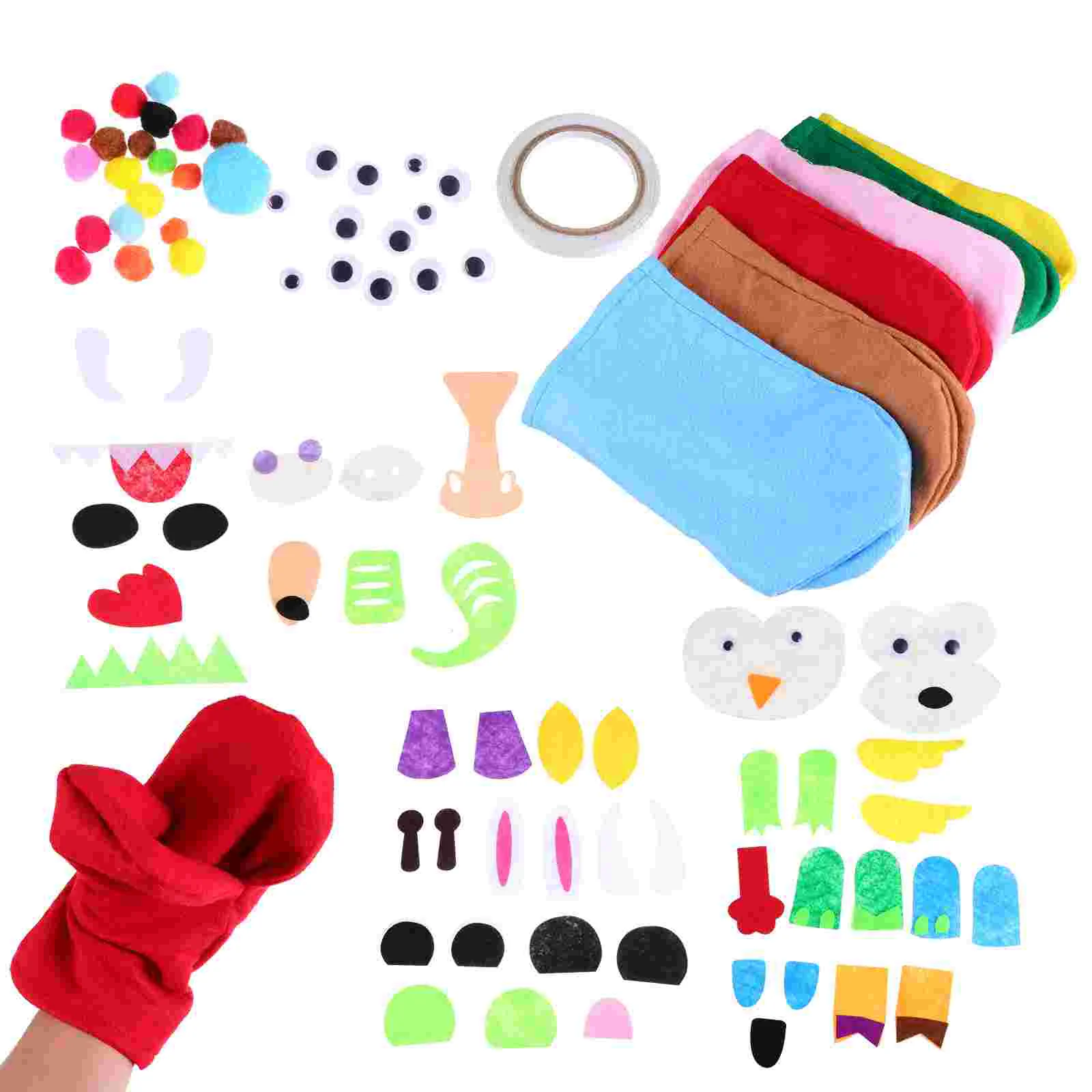 Kidcraft Playset Hand Puppet Kit Handmade Puppets Materials Child Kids Educational Toys