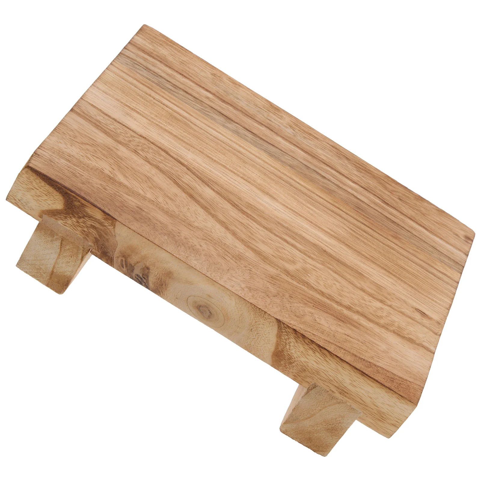 Table Stool Wood Riser Pedestal Stand Risers for Kitchen Display Small Soap Dispenser Tray Counter Decorative Wooden Simple