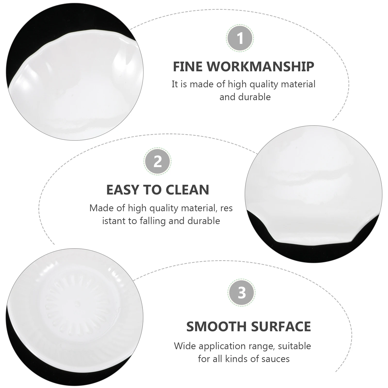 

6pcs Seasoning Container Small Sauce Plate Unique Design Western Tableware Mini Tray For Oil Sugar Vinegar Flavor Dish