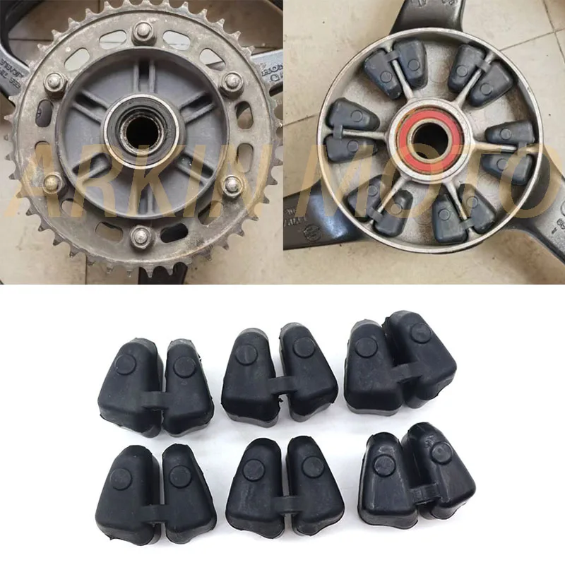 6 sztuk tylnego koła motocykla bęben gumowy dla Honda CBR600RR CBR 600RR 1000RR CBR1000RR F5 F4i CBR954 CBR954 gumowy bufor