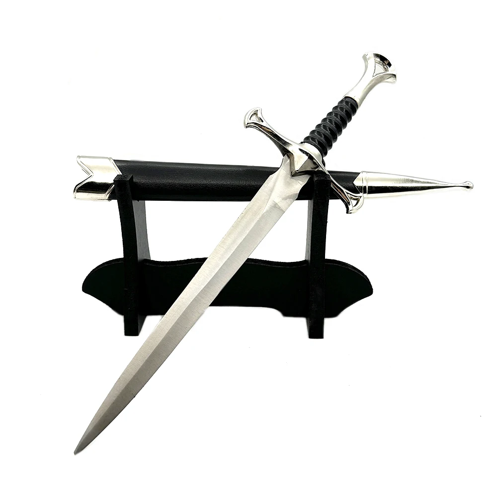 35 CM Western-style Small Sword with Sapphire Decoration Model Collectible Ornament Creative Birthday Gift for Boyfriend Toy