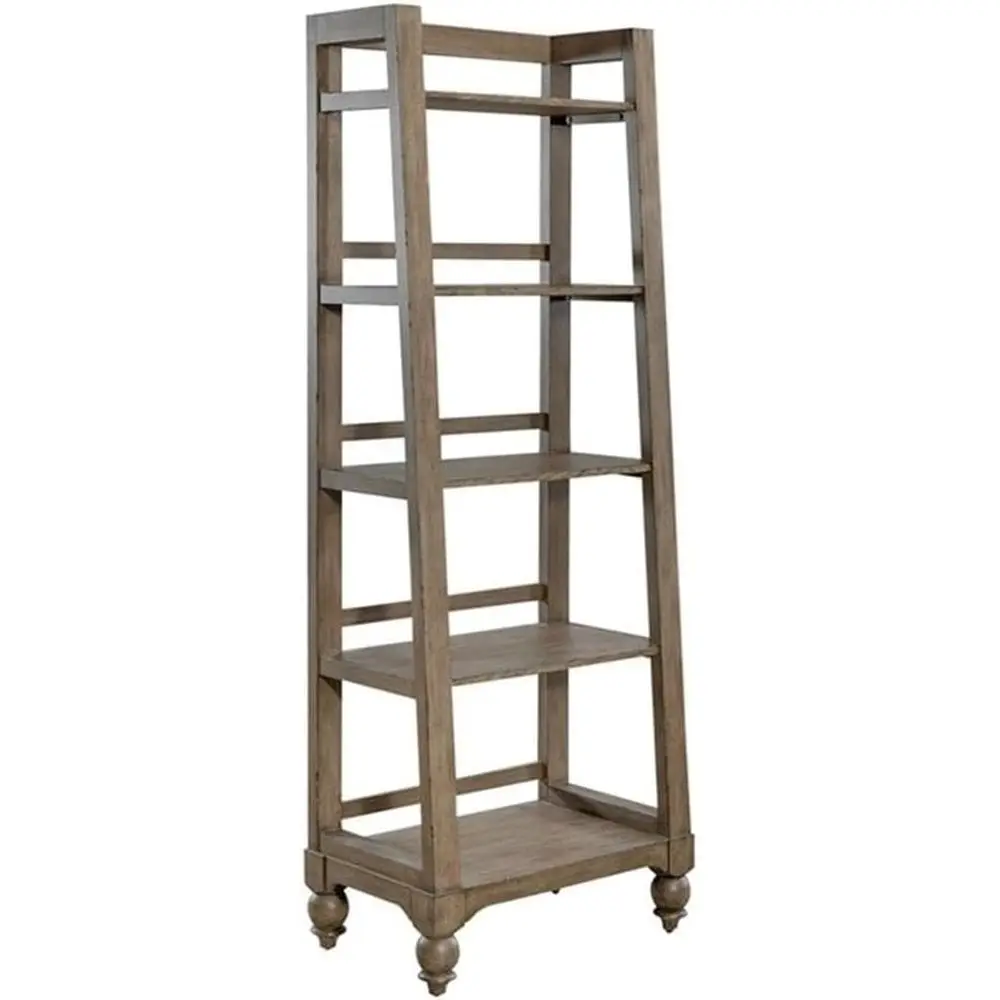 Classic American-Style Leaning Ladder Bookshelf