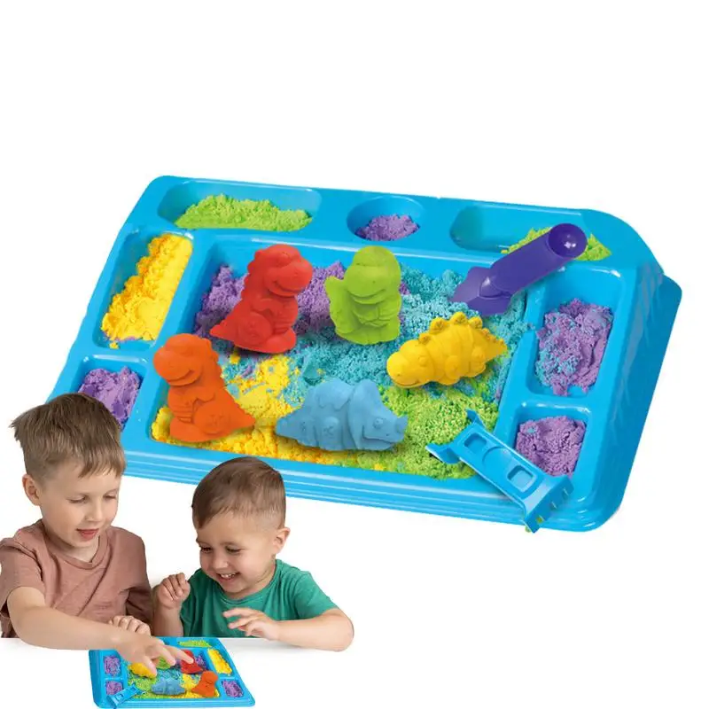 Sensory Sand Hands-On Toy Developmental Sand Play Easy To Clean Sand With Multi Colors For Interaction Classroom Rewards