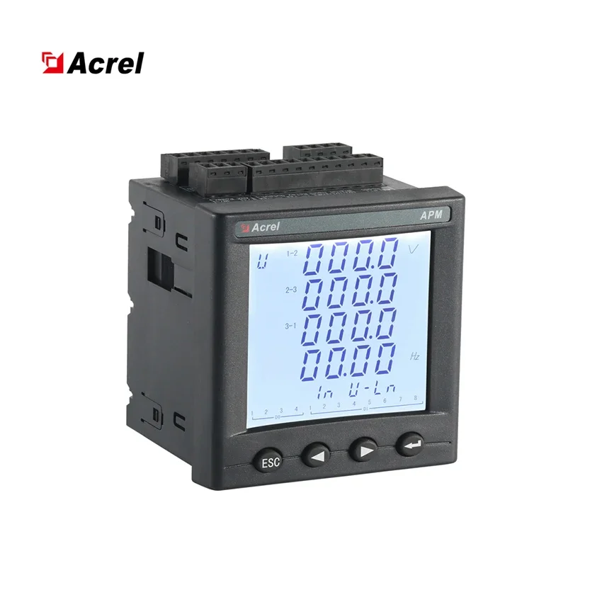 

APM830 Three Phase Harmonic Power Analyzer Meter With Multifunction Option Module Panel Mounted Energy Monitor LCD Display